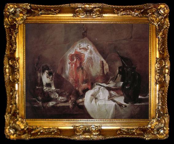 framed  Jean Baptiste Simeon Chardin la raie, ta009-2